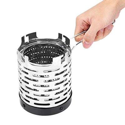 Mini Heater, Camping Stove - Portable Stainless Steel Heater with Handle and Storage Bag for Camping Tent