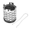 Mini Heater, Camping Stove - Portable Stainless Steel Heater with Handle and Storage Bag for Camping Tent view 3