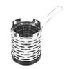 Mini Heater, Camping Stove - Portable Stainless Steel Heater with Handle and Storage Bag for Camping Tent view 4