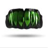 Impact Custom Professional All Sports Mouthguard Chrome Series (Black) Emerald Green Fang - Jiu Jitsu/Football/Lacrosse & More view 1