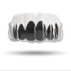 Impact Custom Professional MMA/Boxing/Muaythai Mouthguard Chrome Series (Clear) Black Grill- Boxing MMA view 1