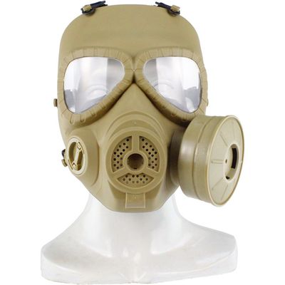 Huenco Tactical Dummy Gas Mask Paintball Full Face Skull CS Mask for Cosplay Protection Halloween Masquerade