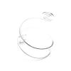 OWUKS Fashion Upper Arm Bracelet Cuff Bangle Coil Bracelet Simple Swirl Leaf Armband Jewelry-Silver Swirl view 2