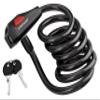 Dunlop 871125207557 Spiral Cable Lock with 2 Keys, Black view 1