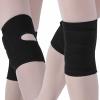 DANCEYOU Dance Knee Pads Thick Soft Sponge Volleyball Knee Brace for Big Kid Teen Adults Workout Knee Protector Football Pole Dance Yoga Tennis Running, BK, XL view 2