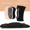 DANCEYOU Dance Knee Pads Thick Soft Sponge Volleyball Knee Brace for Big Kid Teen Adults Workout Knee Protector Football Pole Dance Yoga Tennis Running, BK, XL view 4
