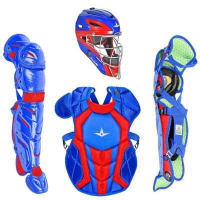 All Star System7 Axis Two Tone Baseball Catcher's Gear Set - Ages 12-16