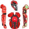 All-Star S7 Axis for Ages 9-12, 14.5" - Baseball Catching Equipment Kit, Meets NOCSAE Standard - Scarlet Red, Black view 1