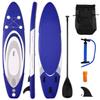 GOFLAME 11' Inflatable Stand up Paddle Board Adjustable Paddle, Leash, Pump and Backpack,Surfboard SUP Board with Pump Repair Kit, 6 Inch Thick (Blue, 11') view 1