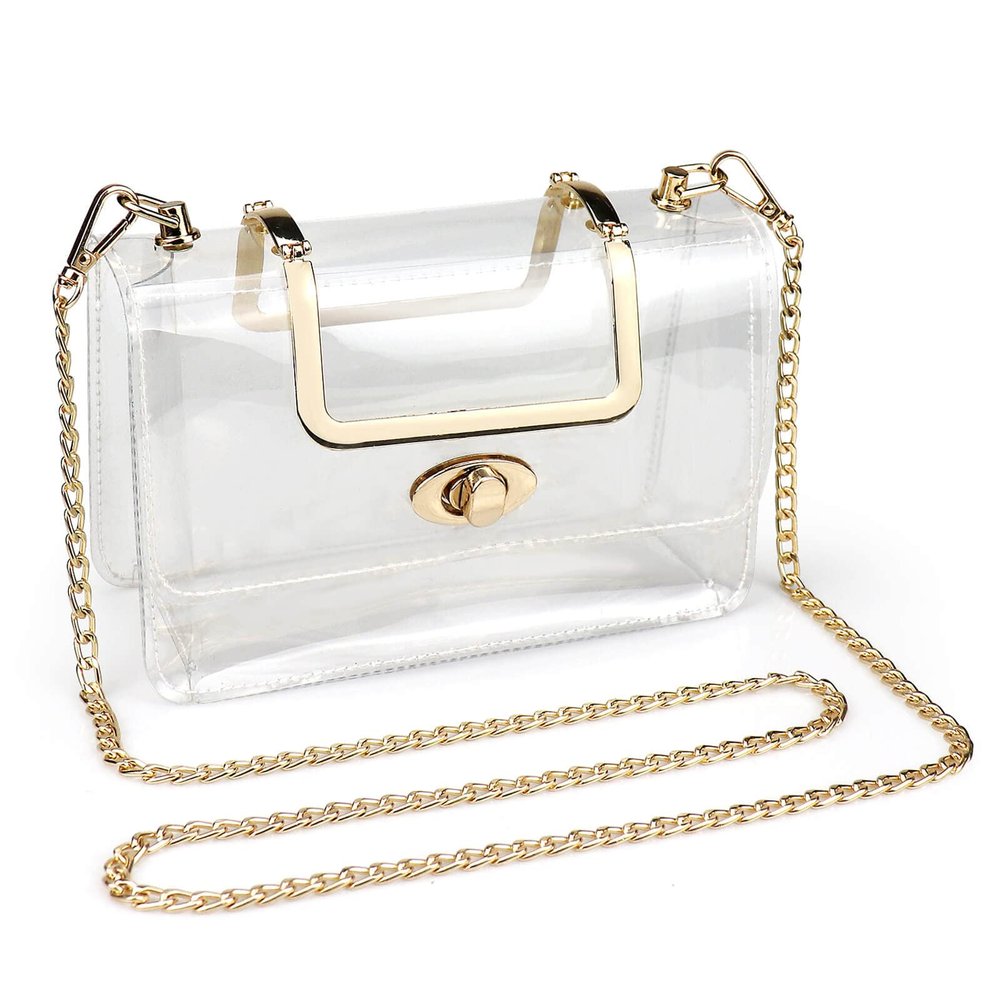 COROMAY Clear Purse for Women, Clear Bag for Stadium Events, Transparent Crossbody Bag for Women