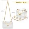 COROMAY Clear Purse for Women, Clear Bag for Stadium Events, Transparent Crossbody Bag for Women view 4