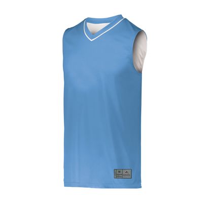 Augusta Sportswear Youth Reversible Two-Color Jersey, Columbia Blue/White, M