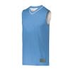 Augusta Sportswear Youth Reversible Two-Color Jersey, Columbia Blue/White, M view 1