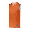 Augusta Sportswear Reversible Two-Color Jersey, Orange/White, 2XL view 1