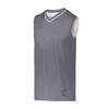 Augusta Sportswear Reversible Two-Color Jersey, Graphite/White, 2XL view 1