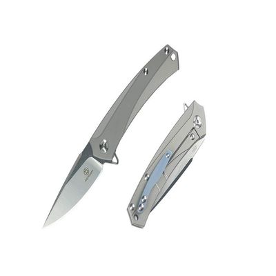 DEFCON Jungle Knife Barracuda D2 Titanium EDC Folding Pocket Tactical Knife