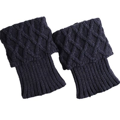 Ealafee Womens Leg Warmers Knit Black Leg Warmer for Women Boot Cuff Warmer Boot Toppers