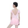 118141027 Front Pinch Short Sleeve V Back Ballet Leotards Baiwu (S 160, Pink) view 2