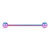 14G Industrial Barbell Cartilage Earring Body Piercing Jewelry 38mm (Multi-Color) view 1