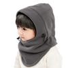 Kids Winter Windproof Cap,Children's Double Warm Balaclava Face Mask for Cold Weather,Neck Warmer,Adjustable Full Face Cover Hat for Boys Girls,Perfect for Skiing,Cycling(Grey+Black) view 3