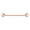 14G Industrial Barbell Cartilage Earring Body Piercing Jewelry 38mm (Rose Gold I.P) view 1