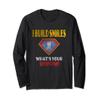 Dentist Superpower Vintage Dentist Long Sleeve Shirt view 1