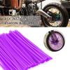 36 pcs Universal Wheel Spoke Skins, Spoke Covers Trim Wrap Cover Decoration for Motorcycle Motocross Pit Dirt Bike(Purple) view 3