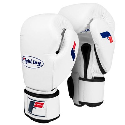 Fighting Sports Fury Professional Training Gloves, White, 18 oz