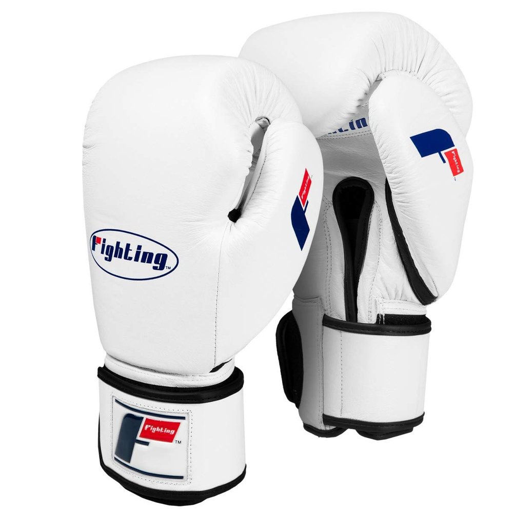 Fighting Sports Fury Professional Training Gloves, White, 18 oz
