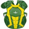 All-Star S7 Axis for Ages 12-16, 15.5" - Baseball Catching Equipment Kit, Meets NOCSAE Standard - Dark Green, Gold view 3