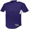 Holloway Youth Game7 Two-Button Baseball Jersey Xl Purple/White view 1