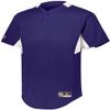 Holloway Youth Game7 Two-Button Baseball Jersey Xl Purple/White view 2