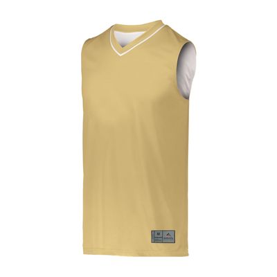 Augusta Sportswear Youth Reversible Two-Color Jersey, Vegas Gold/White, M