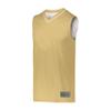 Augusta Sportswear Youth Reversible Two-Color Jersey, Vegas Gold/White, M view 1
