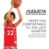 Augusta Sportswear Youth Reversible Two-Color Jersey, Vegas Gold/White, M view 4