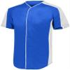 Augusta Sportswear Youth Full-Button Baseball Jersey S ROYAL/ WHITE