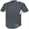 Holloway Youth Game7 Two-Button Baseball Jersey Xl Graphite/White view 1