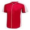 Augusta Sportswear Youth Full-Button Baseball Jersey M RED/ WHITE