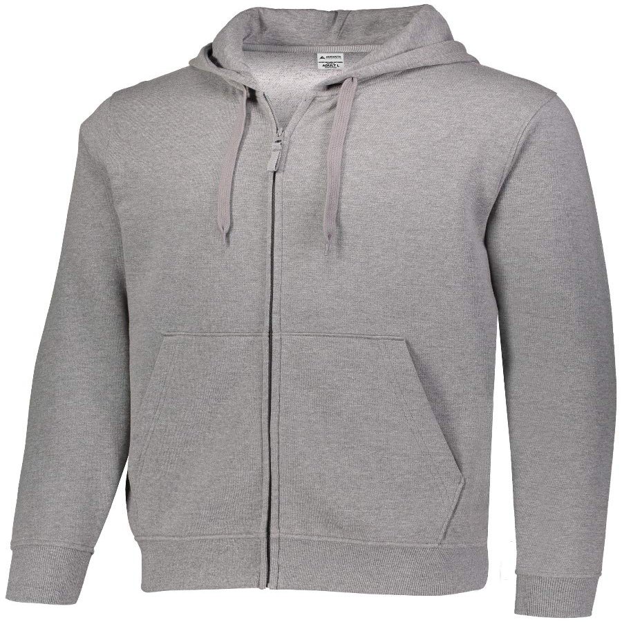 Augusta Sportswear 60/40 Fleece Full Zip Hoodie 3XL Charcoal Heather