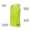 Augusta Sportswear Womens Reversible Two-Color Jersey, Graphite/White, S view 3