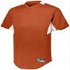 Holloway Youth Game7 Two-Button Baseball Jersey Xl Orange/White view 1