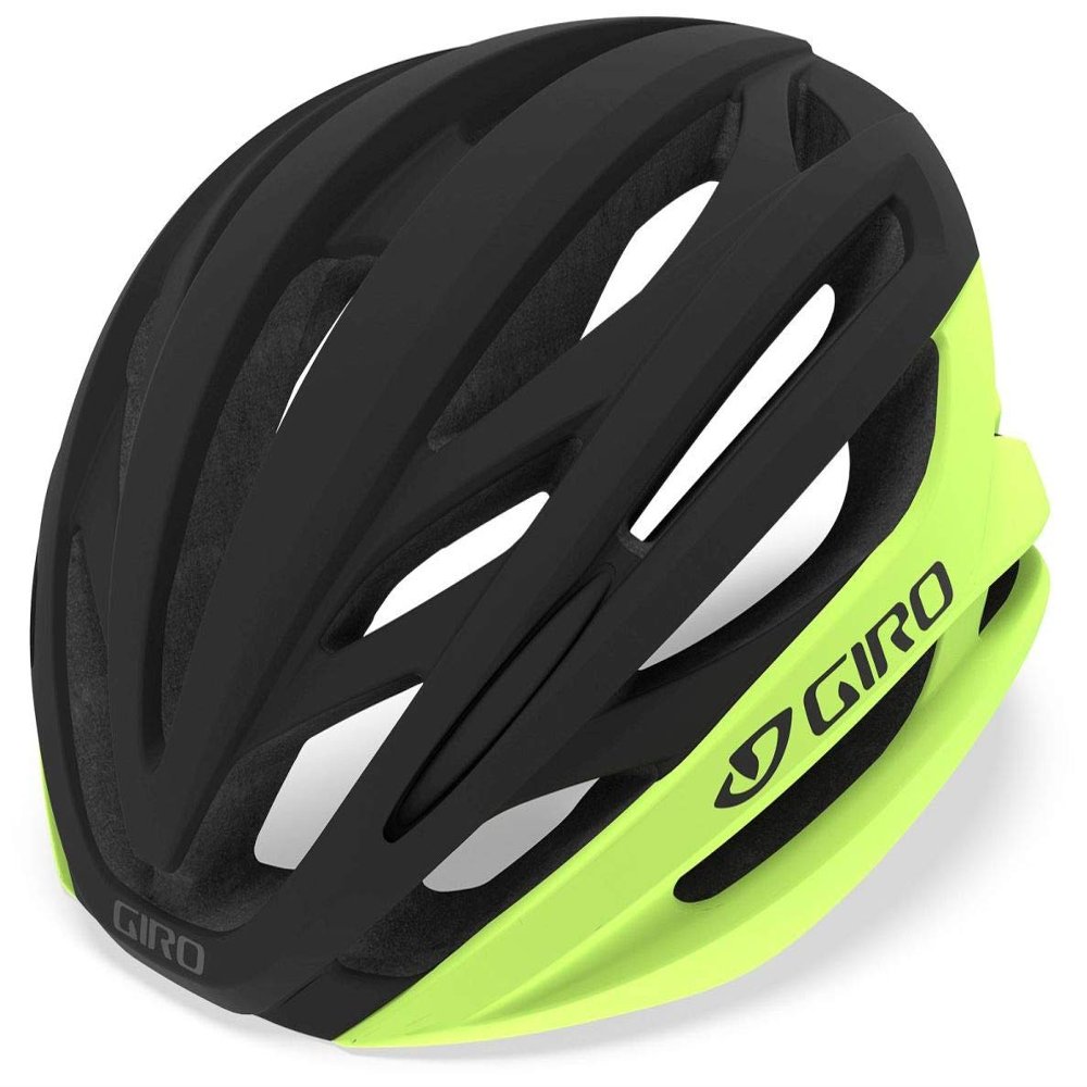 Giro Syntax MIPS Adult Road Cycling Helmet - Highlight Yellow/Black, Small (51-55 cm)
