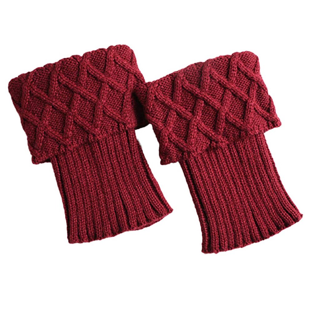 Ealafee Women's Winter Over Winter Socks Footless Socks Knit Warm Long Leg Warmers