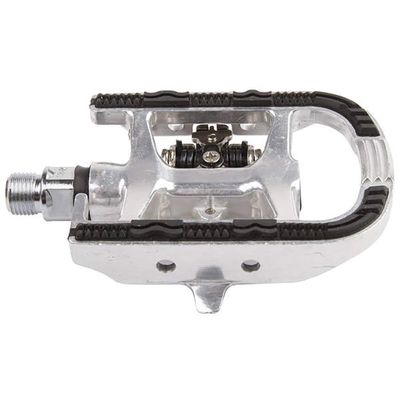 M-Wave Drag-T2 Dual Function Clipless/Flat Pedal, Silver
