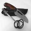 Myerchin W100P Generation 2 Wood Offshore System - Fixed 3/4 Serrated Pro Marine Stainless Steel Blade - Bubinga Wood Handle - Includes Marlinspike and Leather Sheath - Professional Rigging Tool Kit With BONUS Leather Lanyard Strap view 4