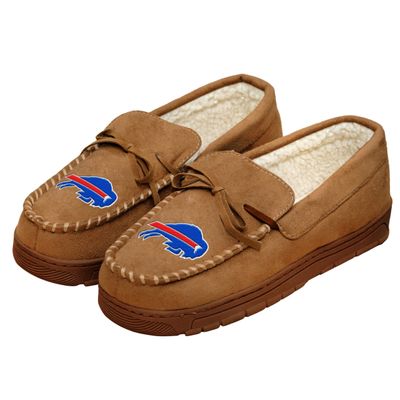 FOCO Buffalo Bills NFL Mens Team Logo Moccasin Slippers - S