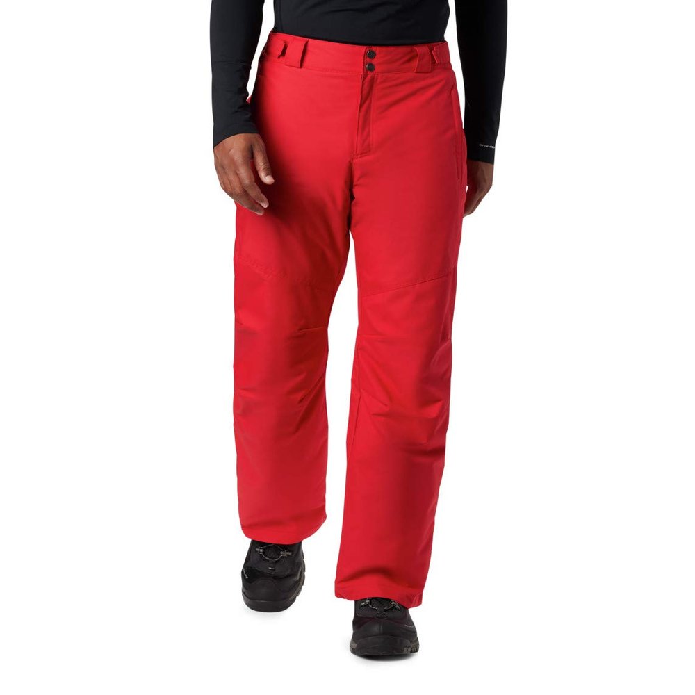 Columbia Mens Bugaboo II Snow Pants, Waterproof & Breathable, XX-Large Regular, Mountain Red C/O