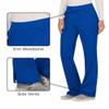 Cherokee Women Scrub Pant with Straight Leg Pull-on Pant Medical Bottom with 4 Pocket & 2-Way Stretch Fabric Plus Size - WW110, 3XL Petite, Royal view 3