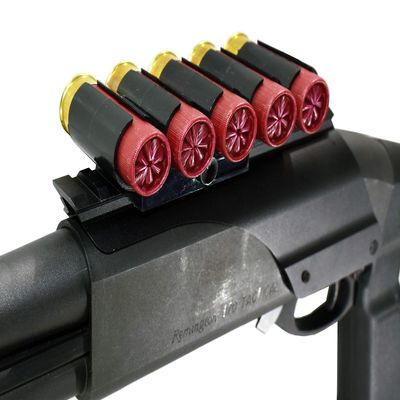 TRINITY Shell Holder and Scope Mount for Remington 870 12ga Pump Aluminum Black Picatinny Weaver Mount Adapter Hunting Optics Mount Tactical Single Rail Mount.