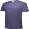 Augusta Sportswear Boys Tri-Blend T-Shirt, Navy Heather, M view 2